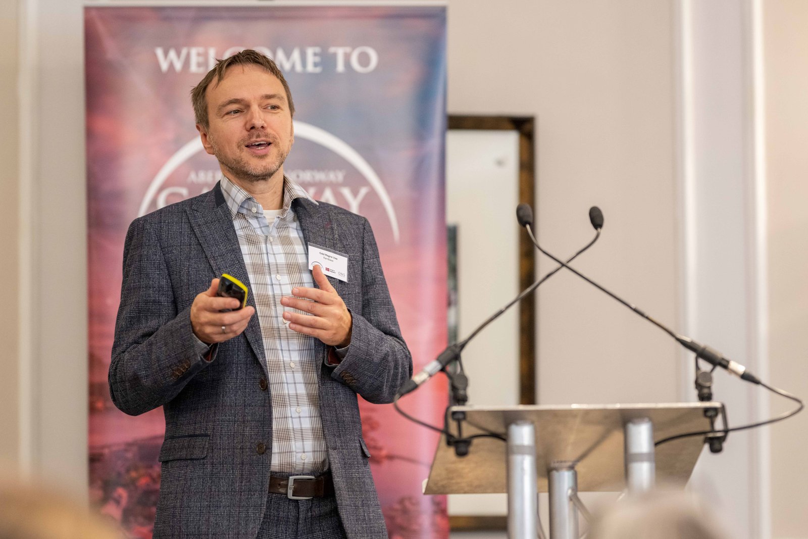 Odda Mgne Vea at Aberdeen–Norway Gateway Event