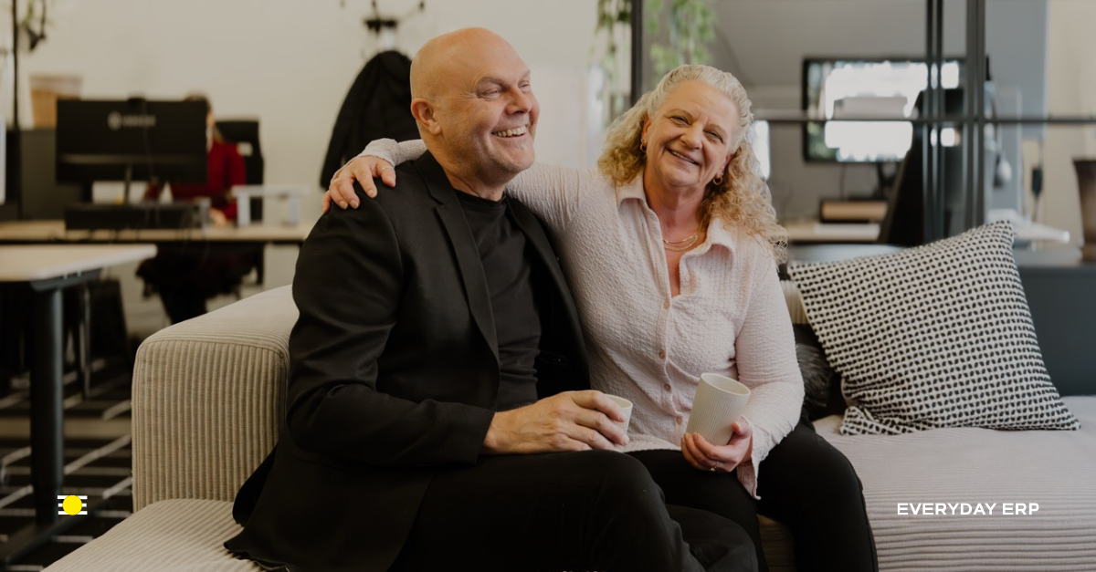 Thomas Albertsson och Maria Åhrberg på Everyday ERP