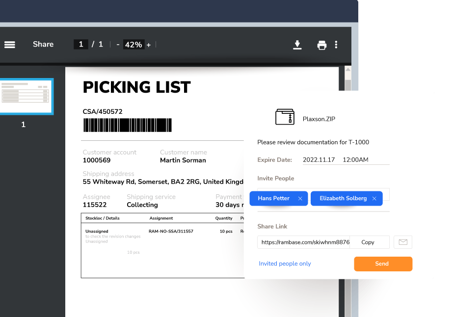 Computer File Delivery Simplify File Delivery with File Share | RamBase Cloud ERP