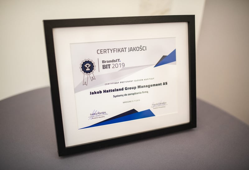 Jakob Hatteland Computer AS wins BITy 2019