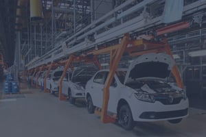 Cars in factory